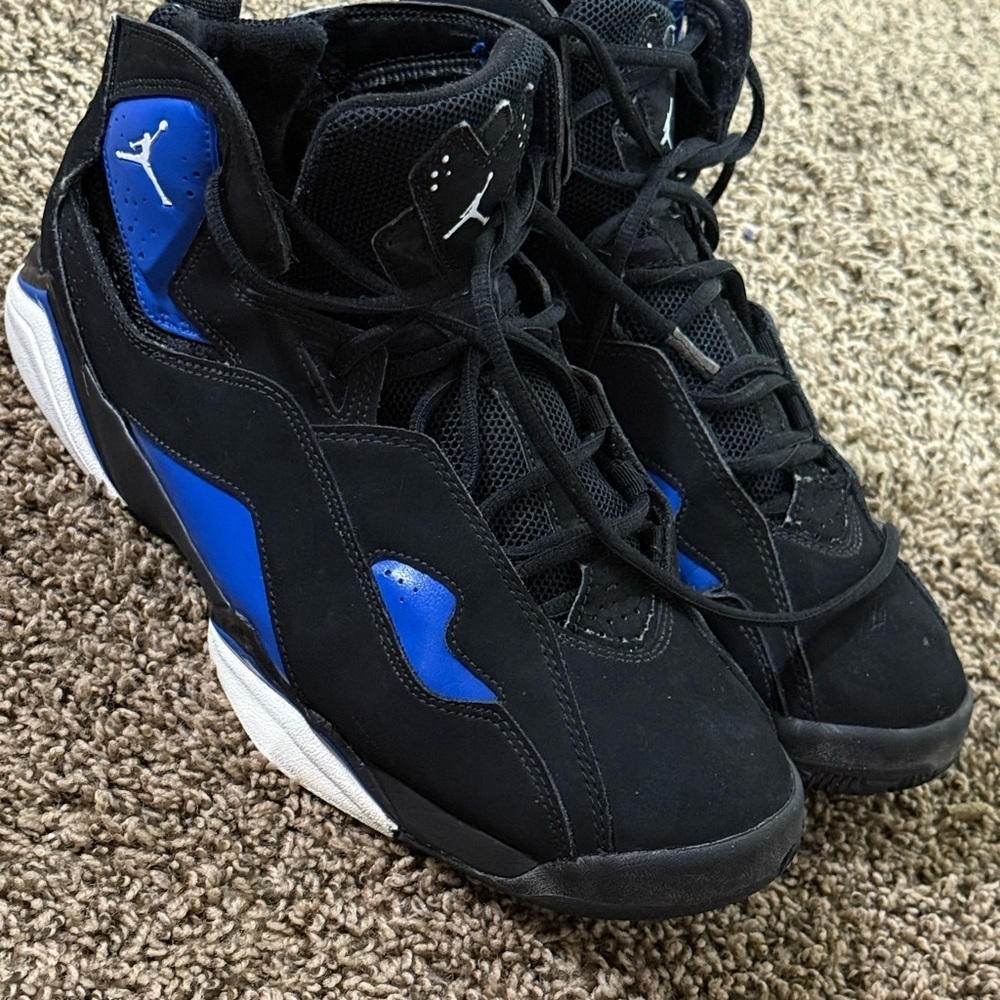 Jordan Black and Blue Sneakers